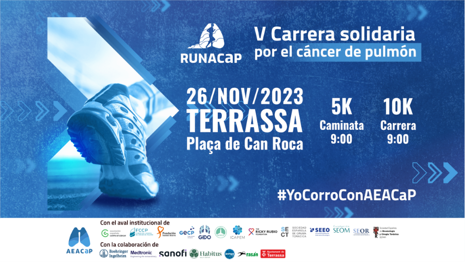AEACaP organiza la primera edición de su carrera solidaria por el cáncer de pulmón en Terrassa