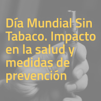 Seminario online 'Día Mundial Sin Tabaco. Impacto en la salud y medidas de prevención'