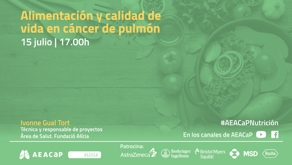 Seminario web - 'Alimentación y calidad de vida en cáncer de pulmón'