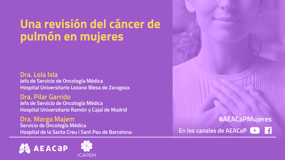 Seminario web 'Una revisión del cáncer de pulmón en mujeres'