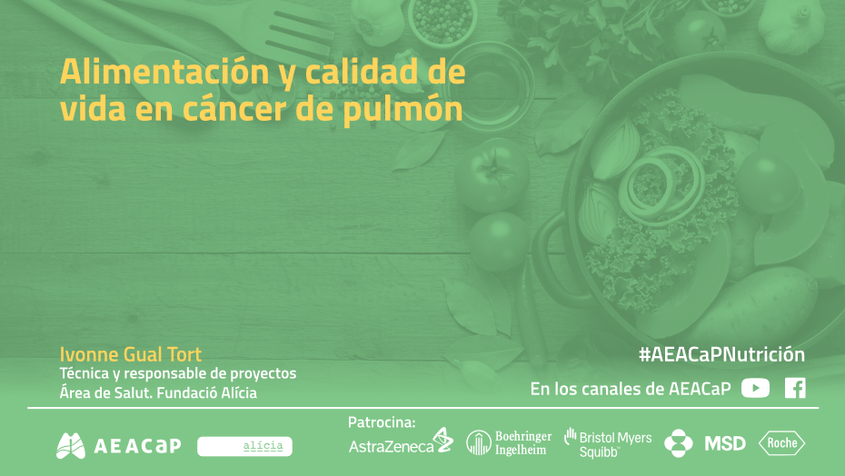 Seminario web 'Alimentación y calidad de vida en cáncer de pulmón’