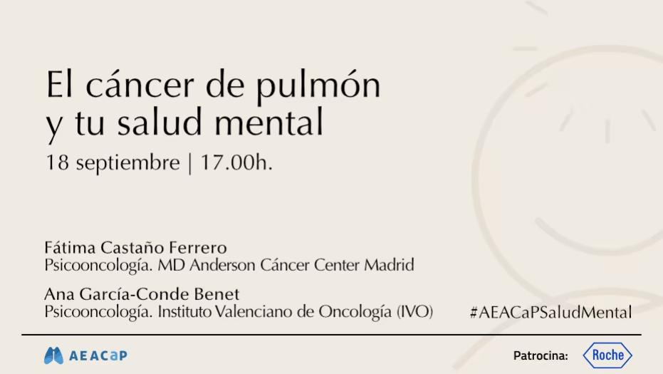 Seminario web ‘El cáncer de pulmón y tu salud mental’