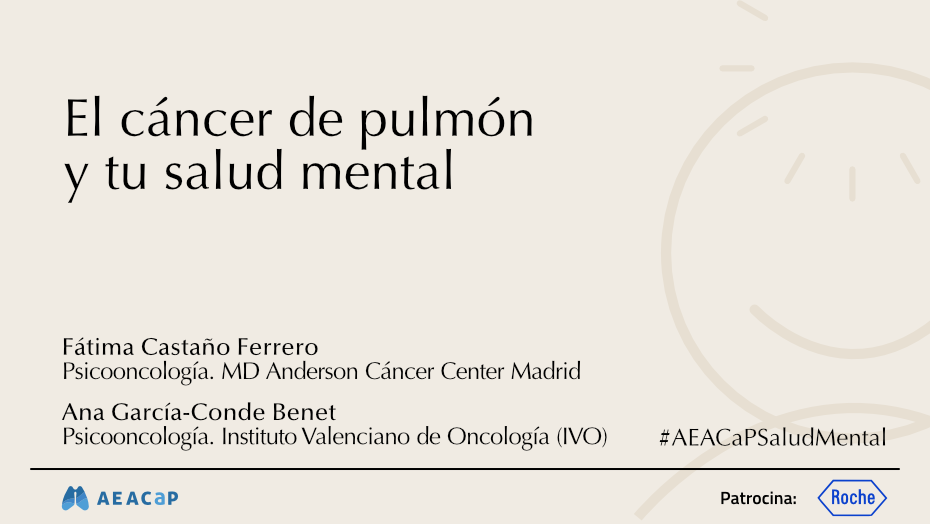 Seminario web – ‘El cáncer de pulmón y tu salud mental’