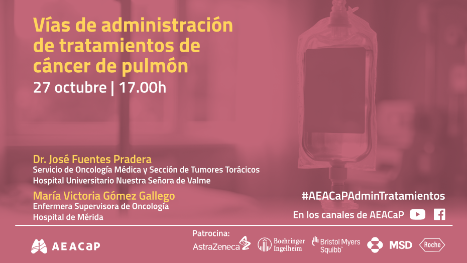 Seminario web - 'Vías de administración de tratamientos de cáncer de pulmón'