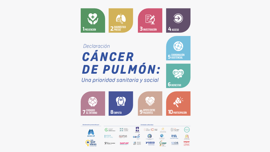 Declaración 'Cáncer de pulmón: Una prioridad sanitaria y social'
