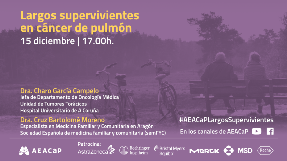 Seminario online AEACaP - 'Largos supervivientes en cáncer de pulmón'
