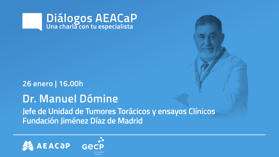 'Diálogos AEACaP' de enero con el doctor Manuel Dómine