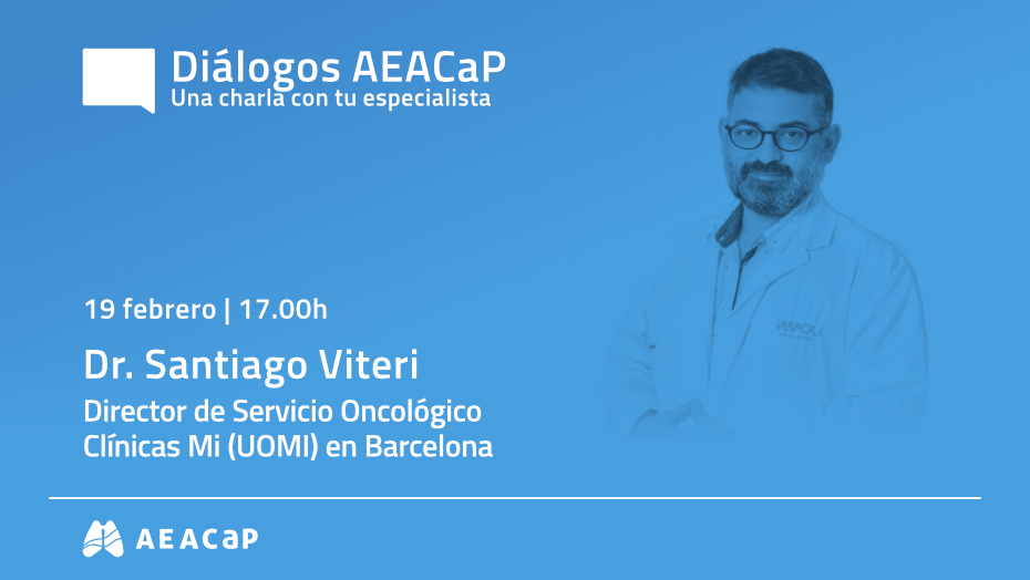 'Diálogos AEACaP' de febrero con el doctor Santiago Viteri