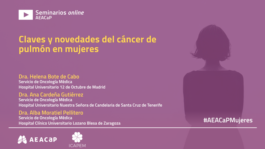 Seminario web ‘Claves y novedades del cáncer de pulmón en mujeres’ de marzo