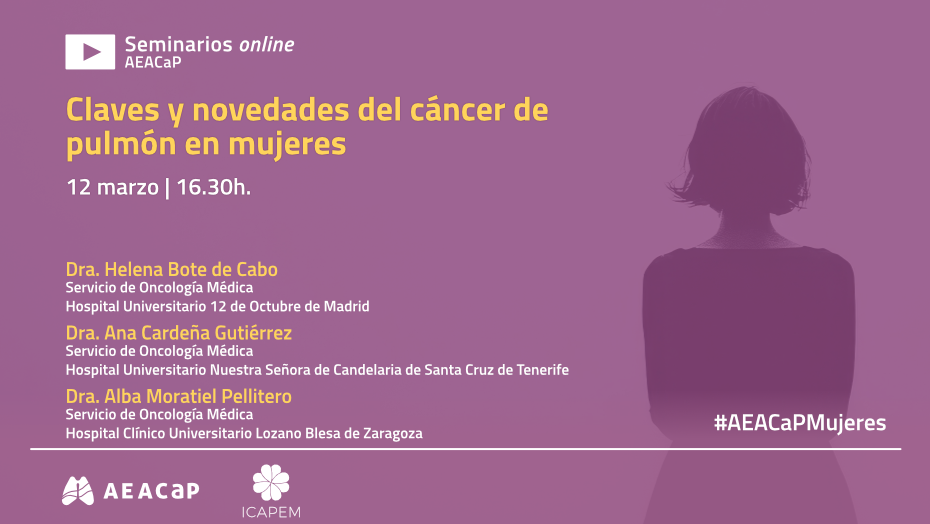 Seminario web ‘Claves y novedades del cáncer de pulmón en mujeres’