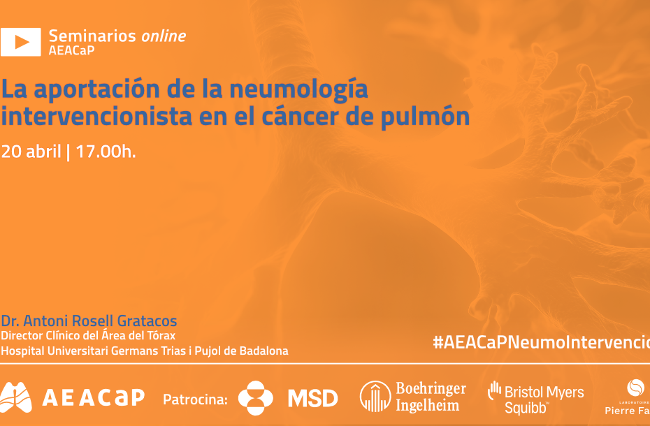 Seminario web ‘La aportación de la neumología intervencionista en el cáncer de pulmón’