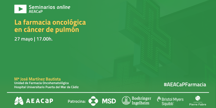 Seminario web – 'La farmacia oncológica en cáncer de pulmón'