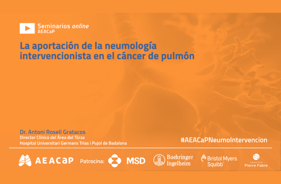 Seminario web ‘La aportación de la neumología intervencionista en el cáncer de pulmón’