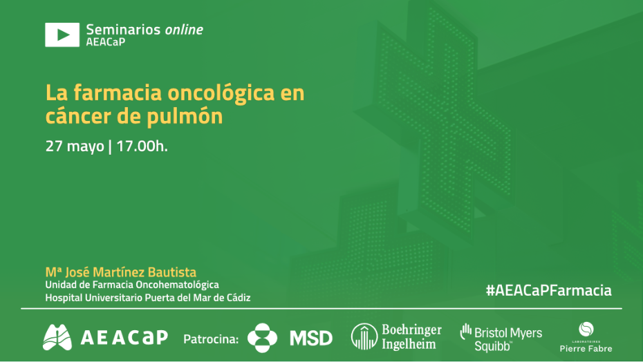 Seminario web 'Seminario web 'La farmacia oncológica en cáncer de pulmón'