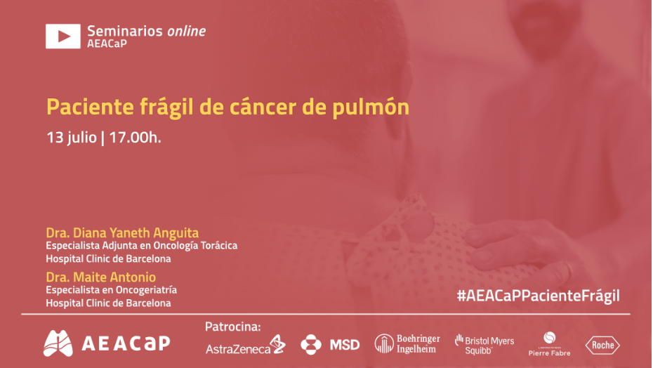 Seminario web ‘Paciente frágil de cáncer de pulmón’ de julio