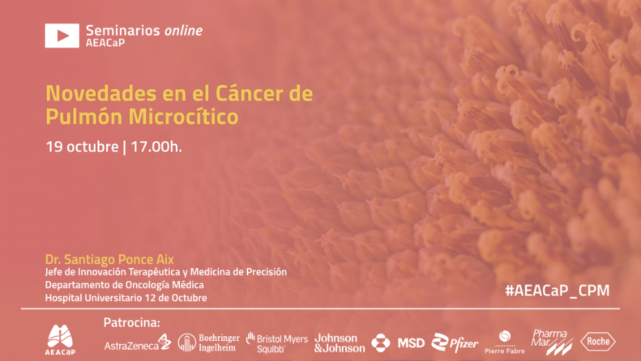 Seminario web ‘Novedades en el cáncer de pulmón microcítico’ de octubre